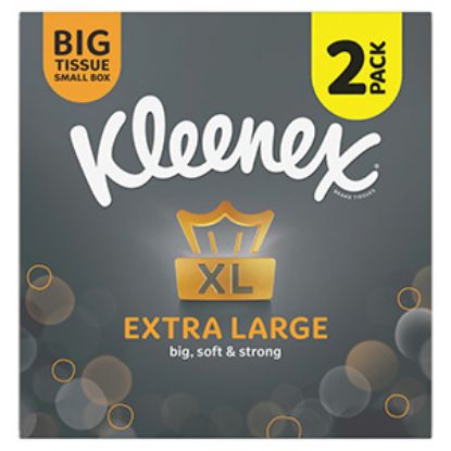 Picture of Kleenex ExtraLarge Compact Tissues Twin Pk  x12